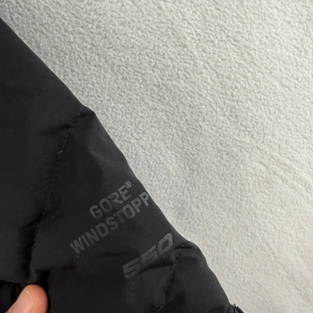 The North Face Puffer Jacket Womens Medium Black Gore Windstopper 550 Down